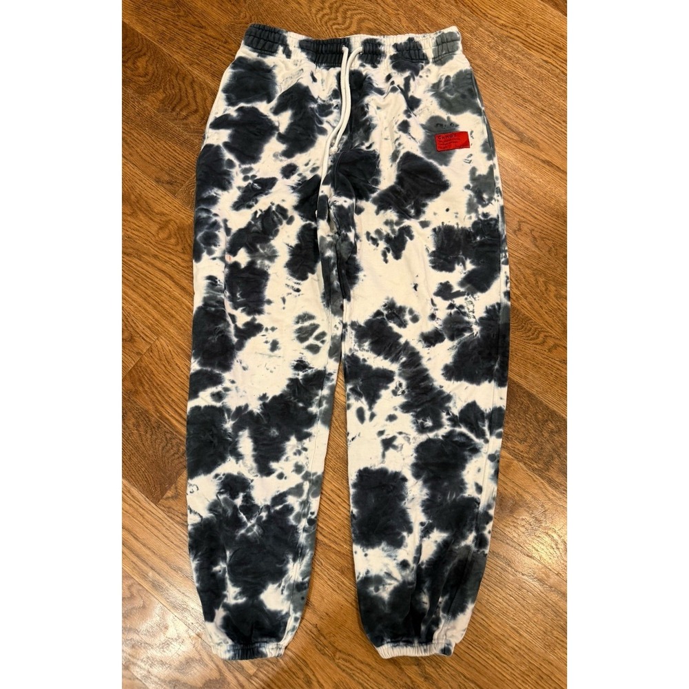 Chnge Unisex Cookies and Cream Sweatpants Organic Cotton Size Large Black